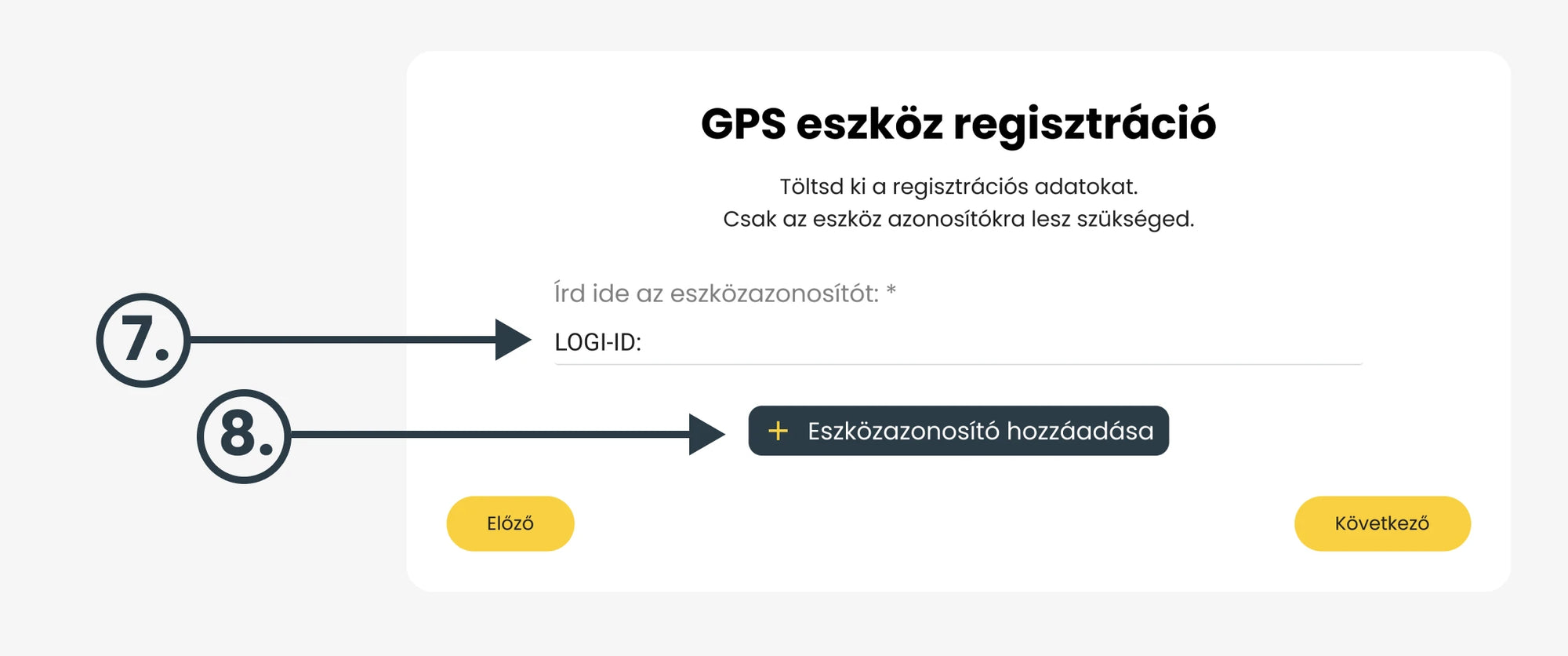 Regisztráció 4. lépés