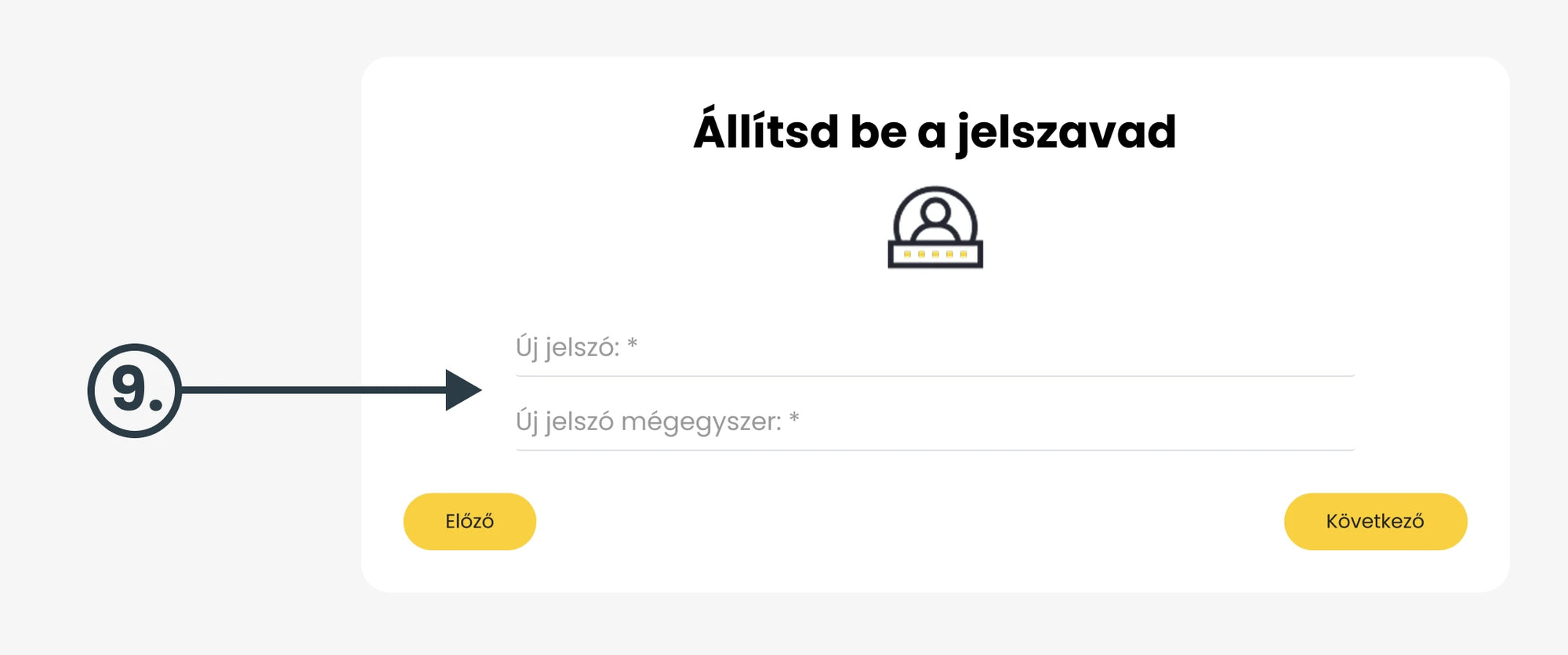 Regisztráció 5. lépés